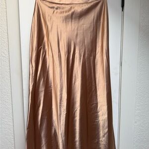 JODIFL Satin Maxi Skirt in Champagne